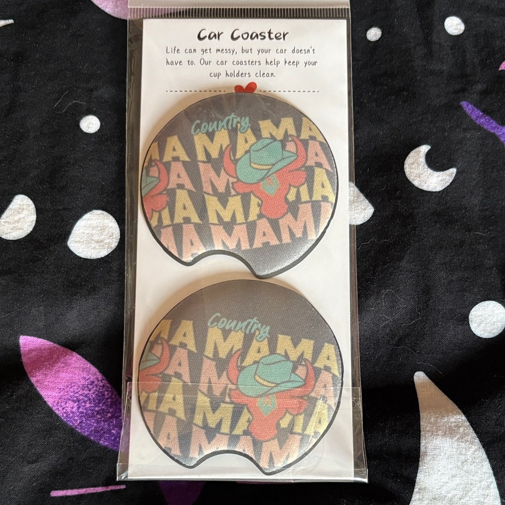 Country Mama Car Coasters